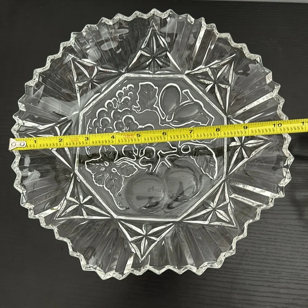 Pioneer Vintage Federal Glass Clear Pressed Glass Bowl Set of 2
